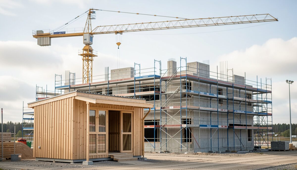 En plads i udKanten af Aarhus, hvor én entreprenør holder hele tråden.